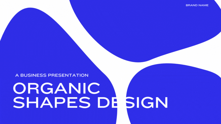Persian Blue Animated Shapes Background for Business - slide 1