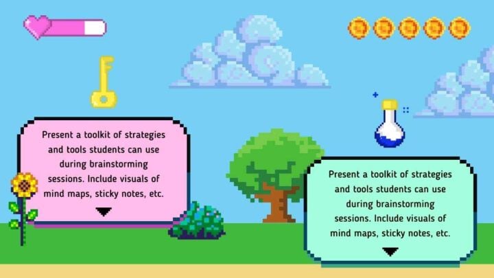 Animated Pixel Brainstorm . Free Presentation Template — SlidesCarnival