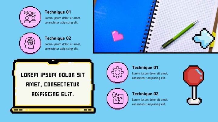 Animated Pixel Brainstorm . Free Presentation Template — SlidesCarnival
