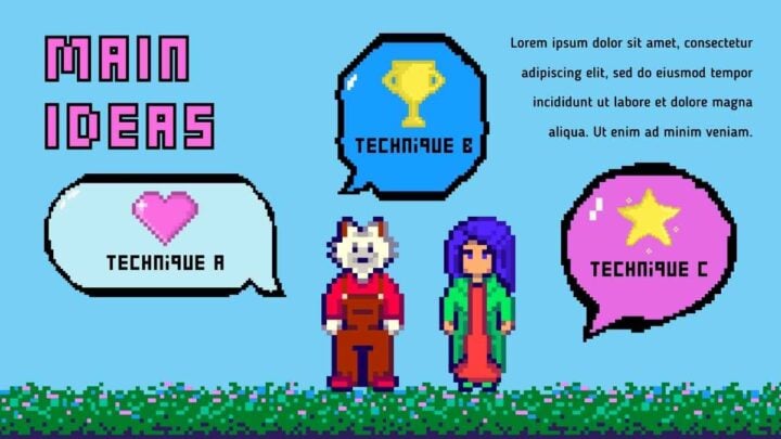 Animated Pixel Brainstorm . Free Presentation Template — SlidesCarnival