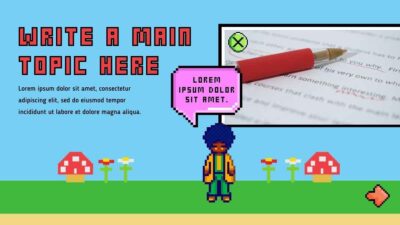 Animated Pixel Brainstorm . Free Presentation Template — SlidesCarnival