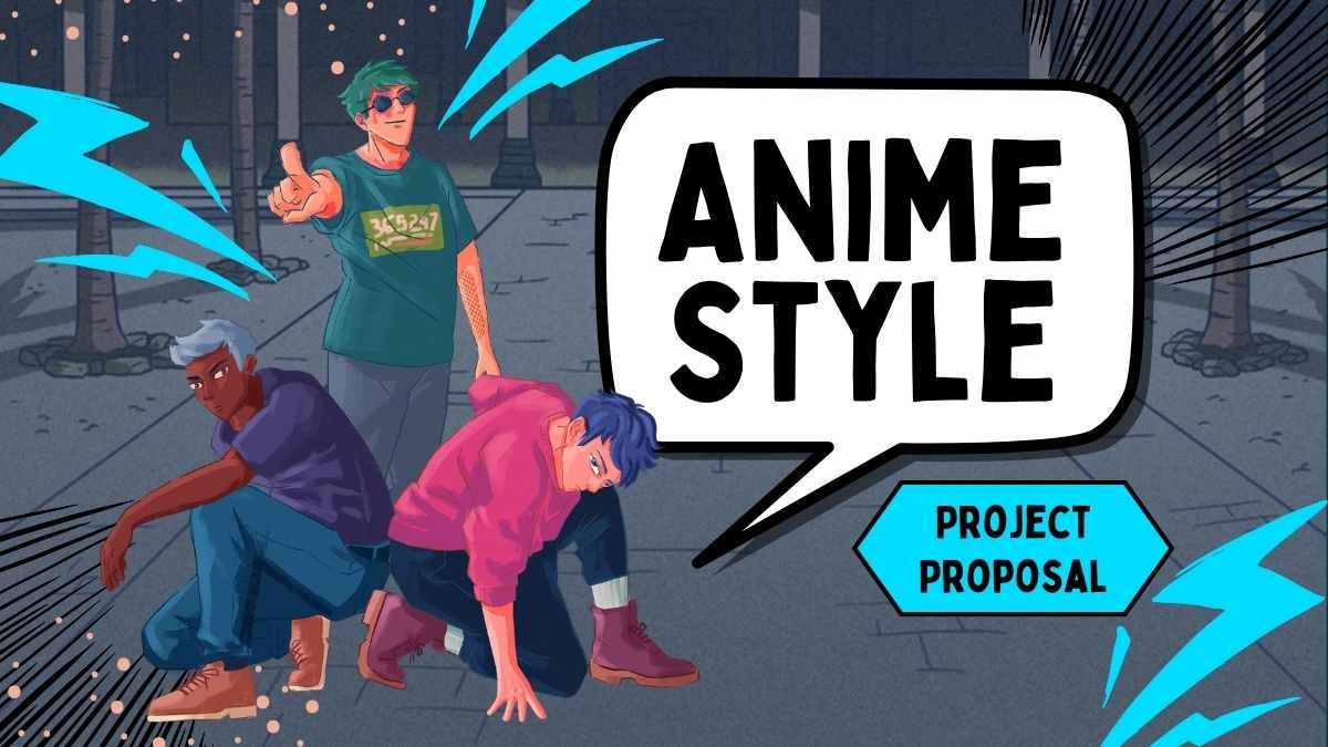 Proposta de projeto de estilo anime - slide 0