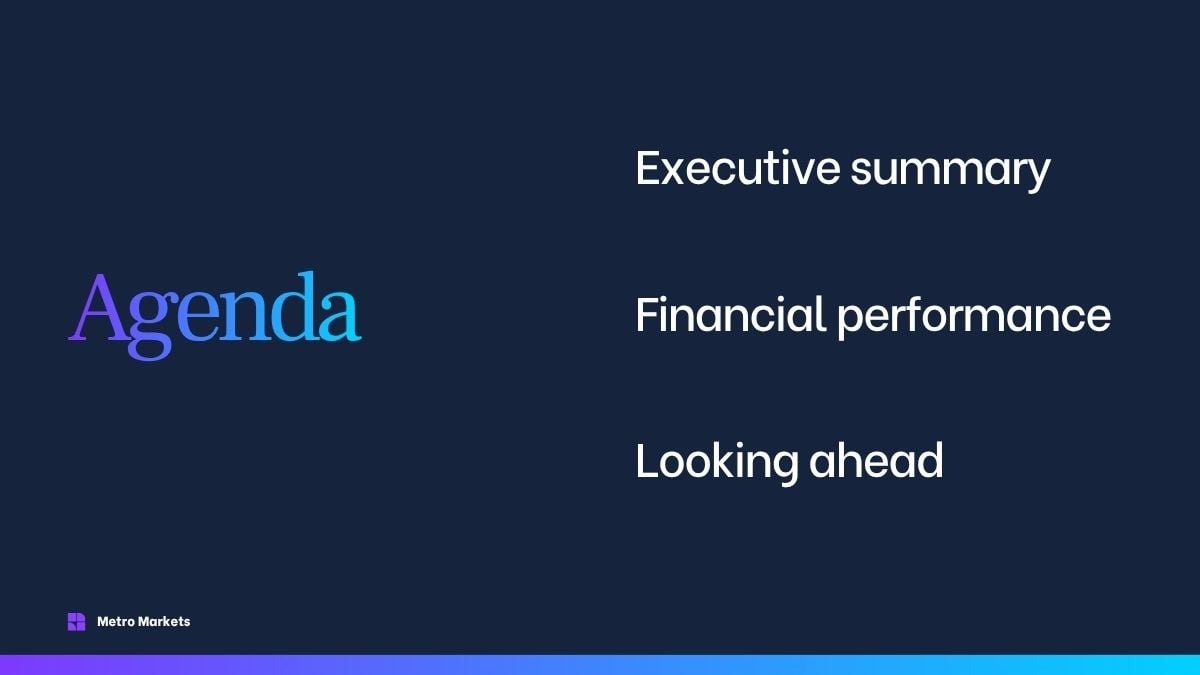 Annual Report Presentation - slide 2