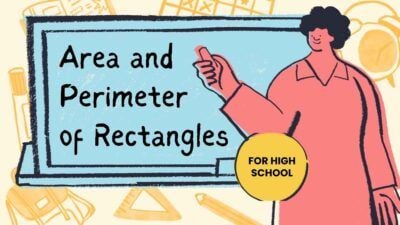 Lição sobre área e perímetro de retângulos para o ensino médio