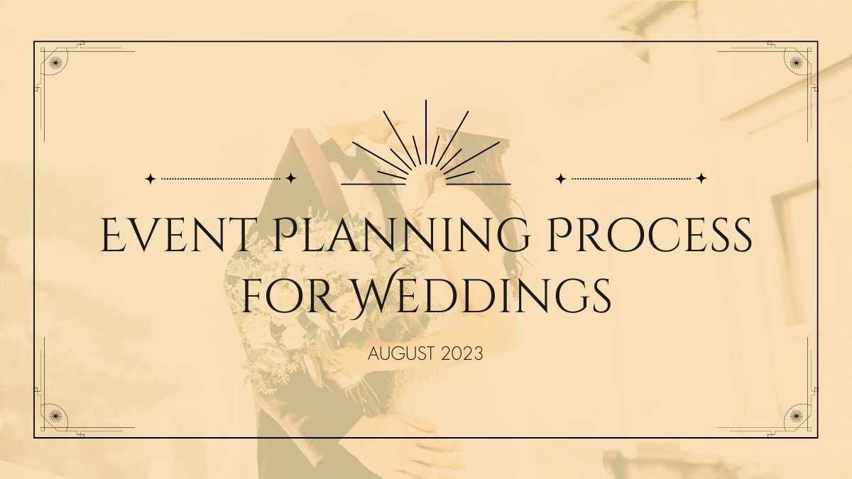 웨딩을 위한 아트 데코 이벤트 기획 - slide 0