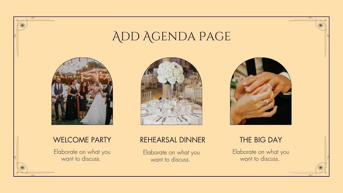 Art Deco Event Planning for Weddings - slide 2