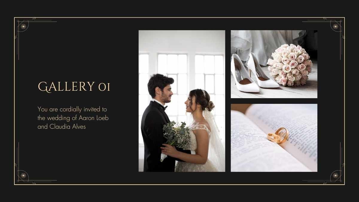 Planejamento de eventos Art Deco para casamentos - slide 5