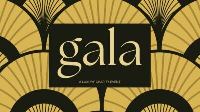 Art Deco Luxury Gala for a Charity Event