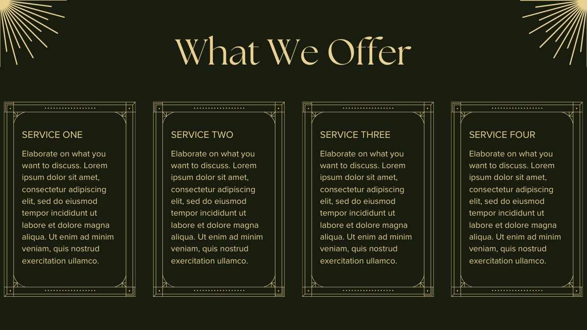 Professional Art Deco Luxury Gala for a Charity Event Slides - slide 9