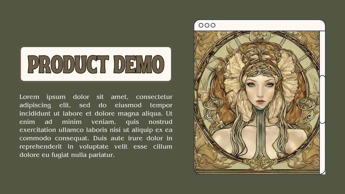 Art Nouveau Aesthetic Pitch Deck - slide 11