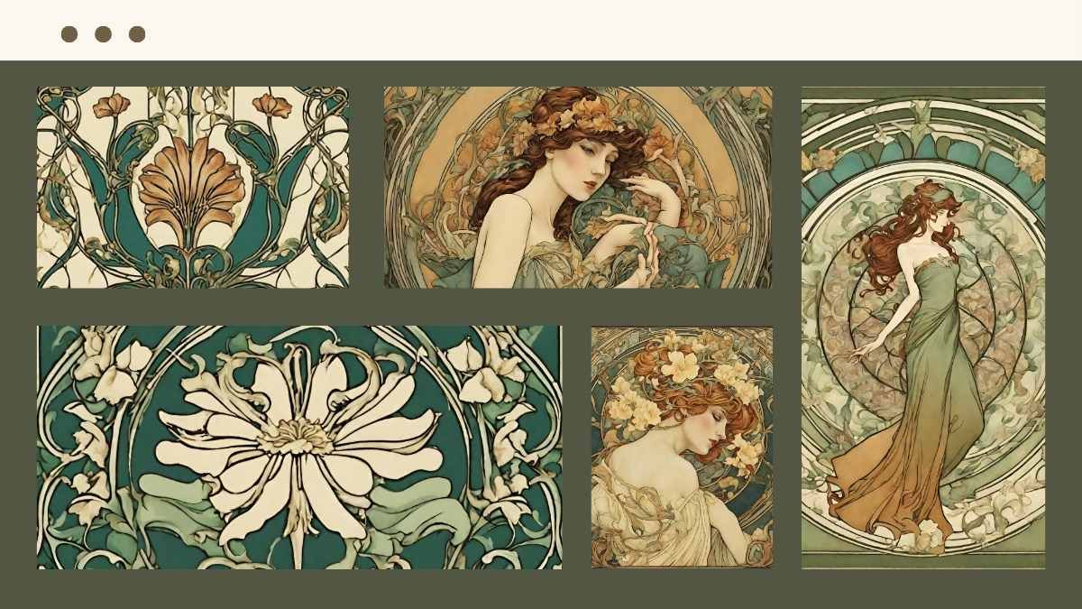 Presentación estética de estilo Art Nouveau - diapositiva 12