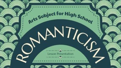 Slides Carnival Google Slides and PowerPoint Template Art Nouveau Arts Subject for High School: Romanticism 1