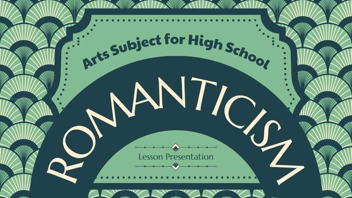 고등학교를 위한 아르누보 예술 과목: 낭만주의 - slide 0
