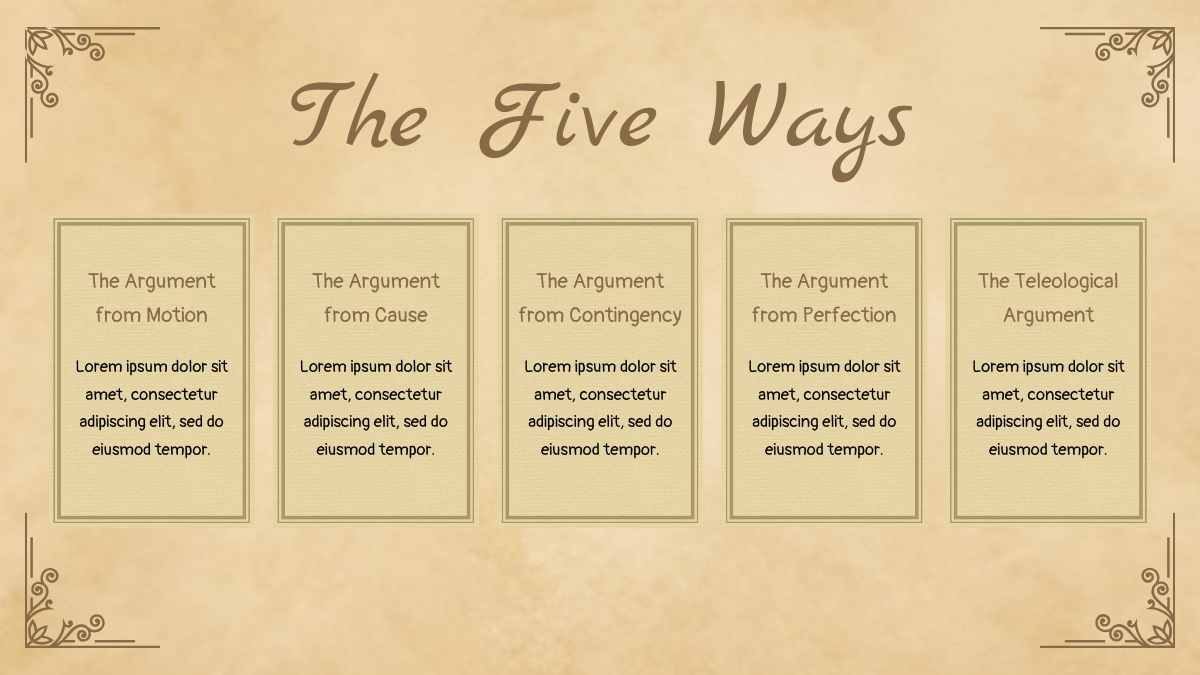 Art Nouveau St Thomas Aquinas Philosophy Slides - slide 12