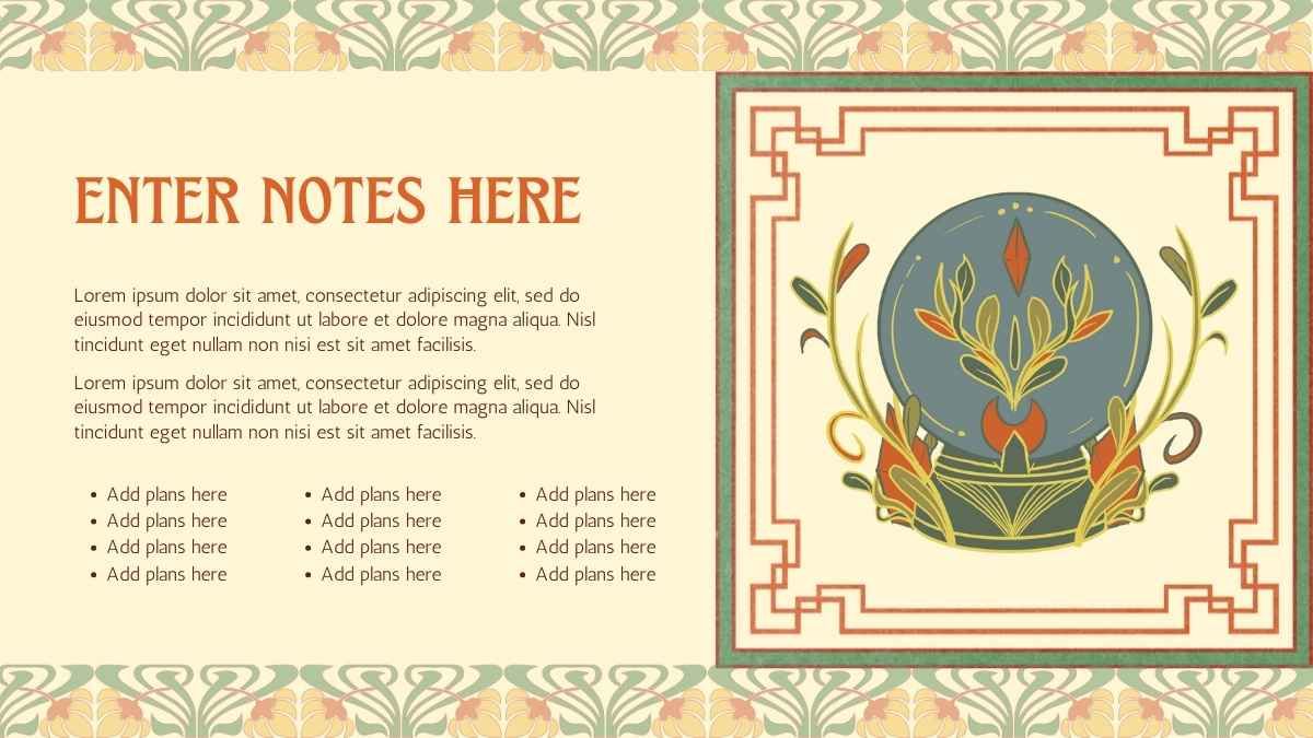 Art Nouveau Style Notes for School - slide 11