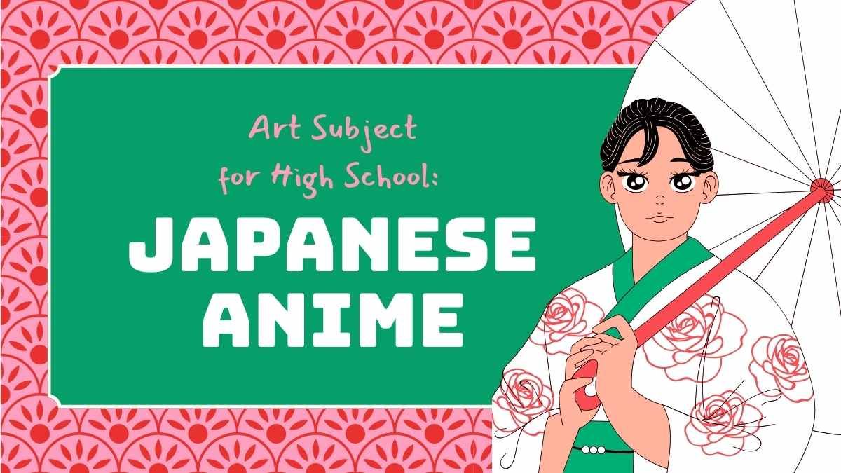 Asignatura de arte para la escuela secundaria de anime japonés - diapositiva 0