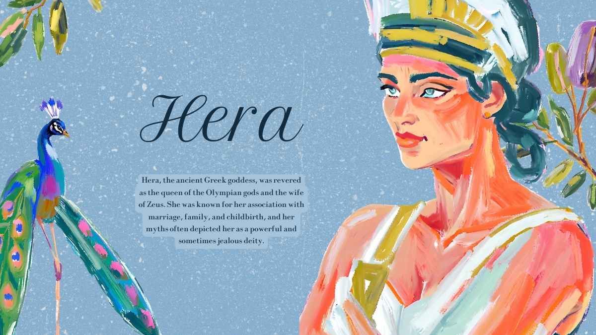 Artistic Ancient Greek Goddess: Hera - slide 3