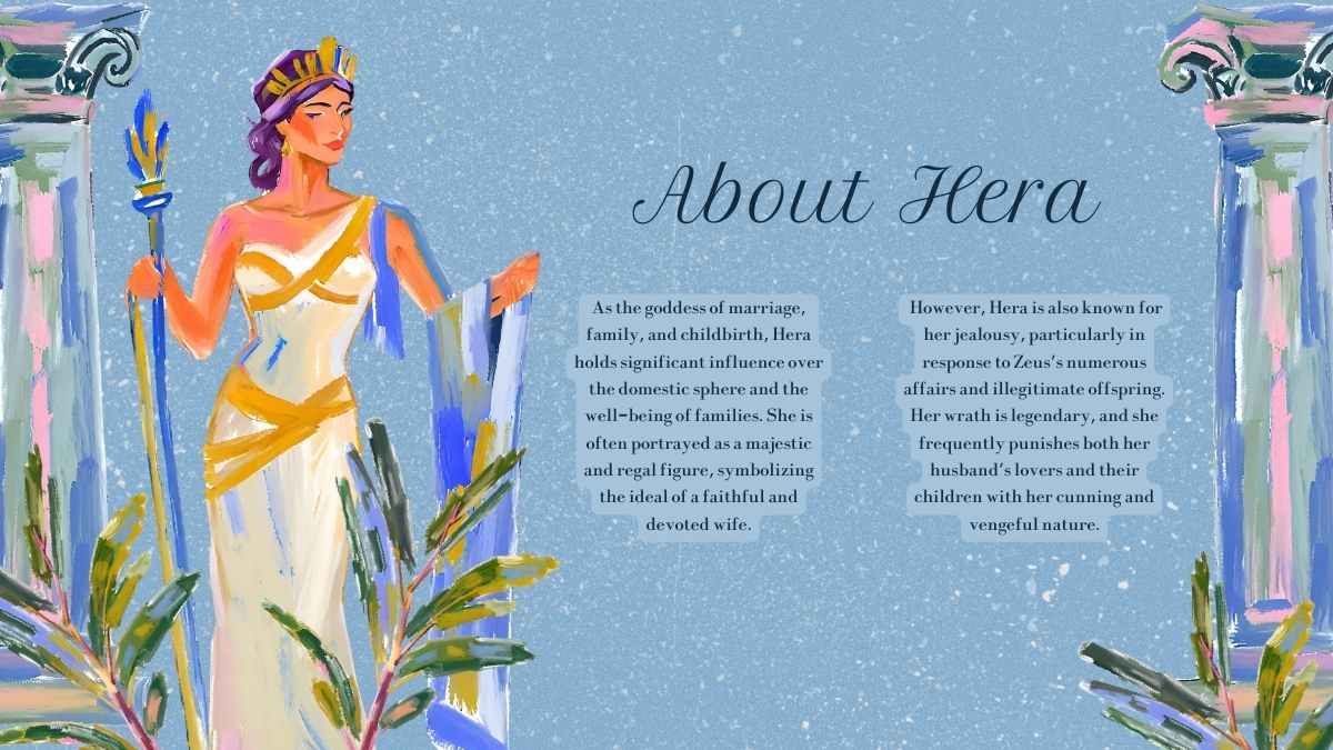 Artistic Ancient Greek Goddess: Hera - slide 5