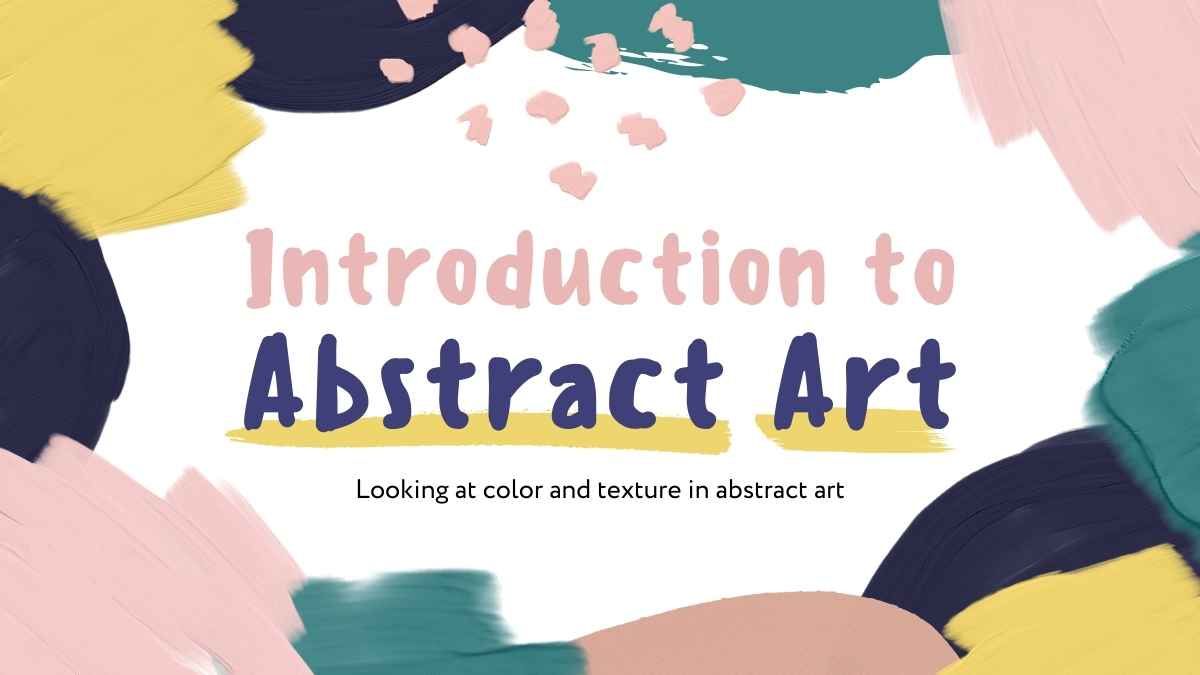 Artistic Introduction to Abstract Art - slide 0