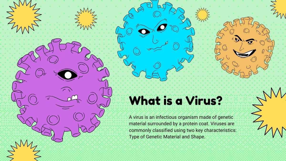 Aula sobre bactérias e vírus para o ensino fundamental - slide 7