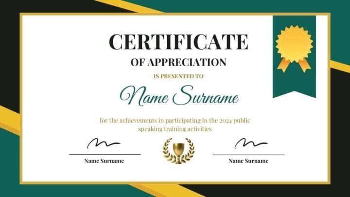 Thank You Certificates. Free PPT & Google Slides Template — SlidesCarnival