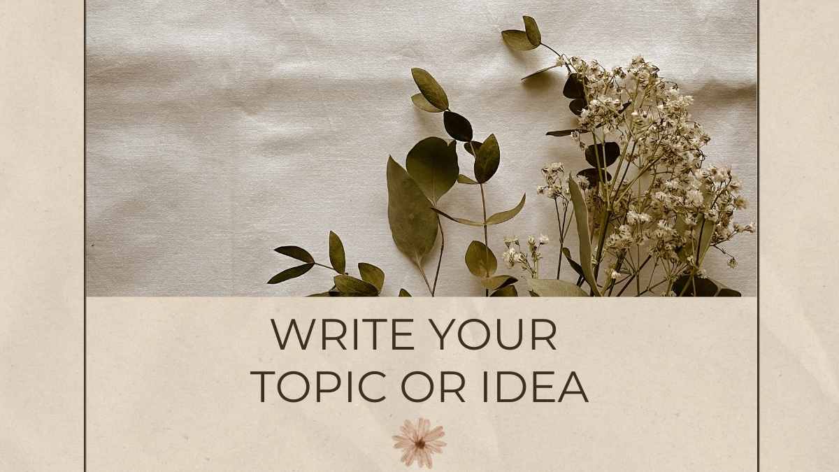 Beige Minimalistic Floral Pretty Portfolio Slides - slide 15