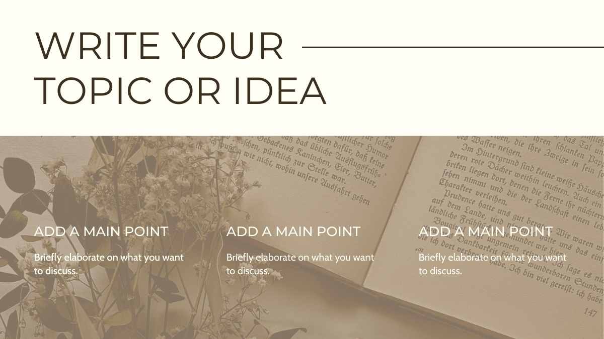 Beige Minimalistic Floral Pretty Portfolio Slides - slide 3