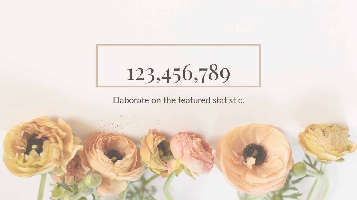 Slides de Casamento Elegantes com Flores Boho em Bege e Marrom - deslizar 15