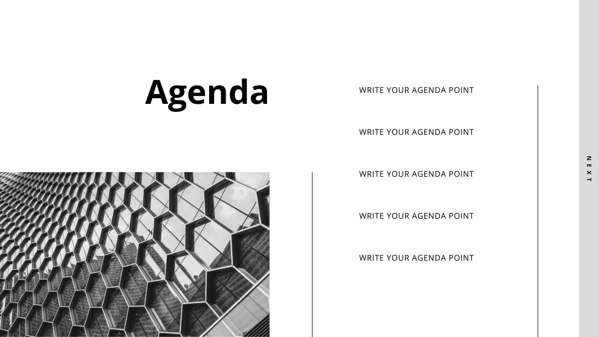 블랙 미니멀 아키텍처 포트폴리오 - 슬라이드 3