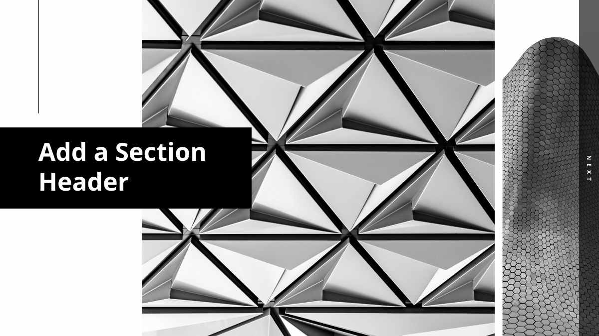 블랙 미니멀 아키텍처 포트폴리오 - 슬라이드 7