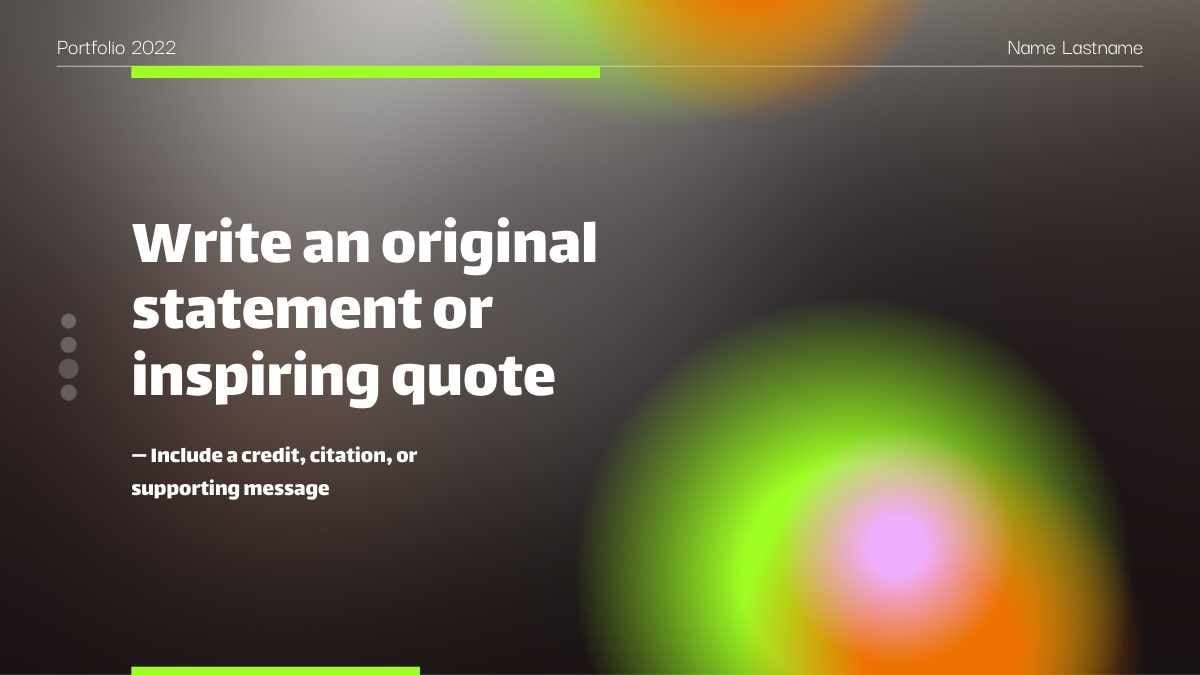 블랙 앤 그린 모던 웹 디자이너 포트폴리오 - 슬라이드 10