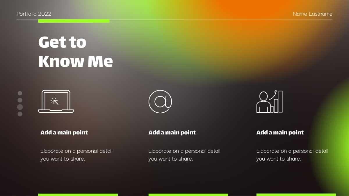 블랙 앤 그린 모던 웹 디자이너 포트폴리오 - 슬라이드 12