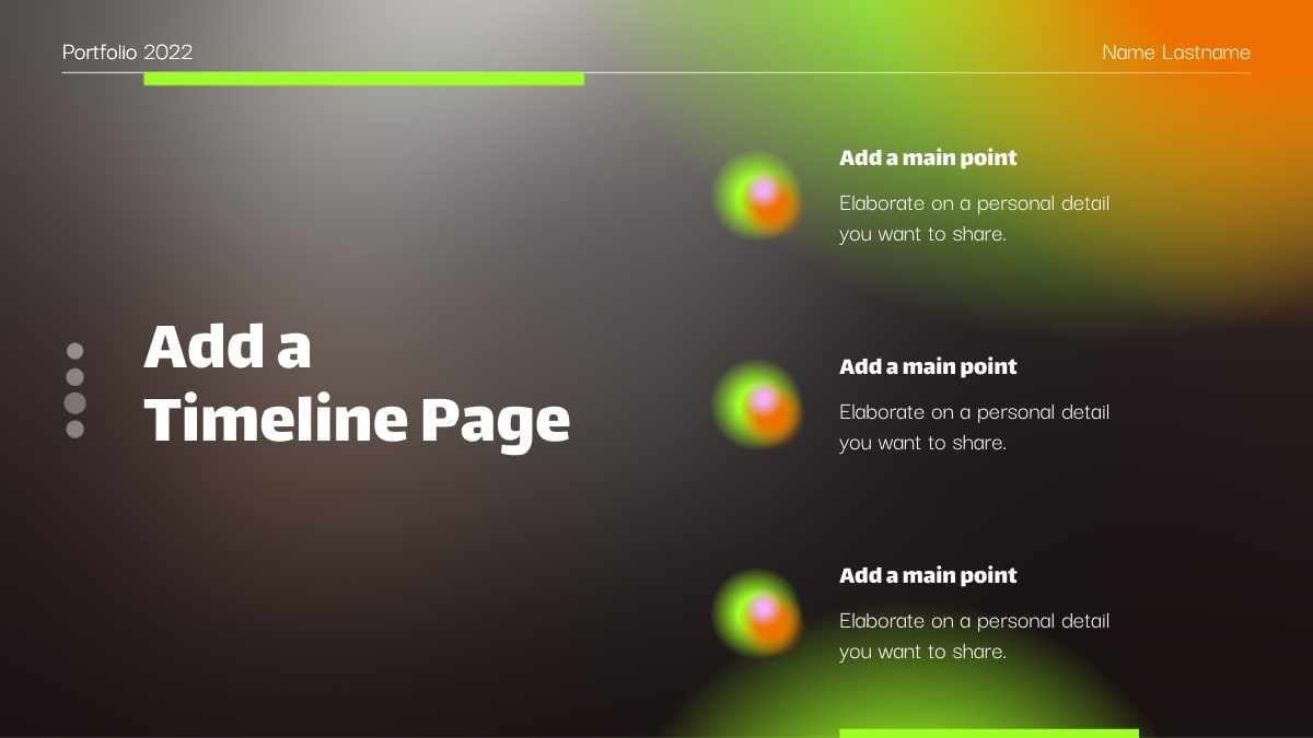 블랙 앤 그린 모던 웹 디자이너 포트폴리오 - 슬라이드 5