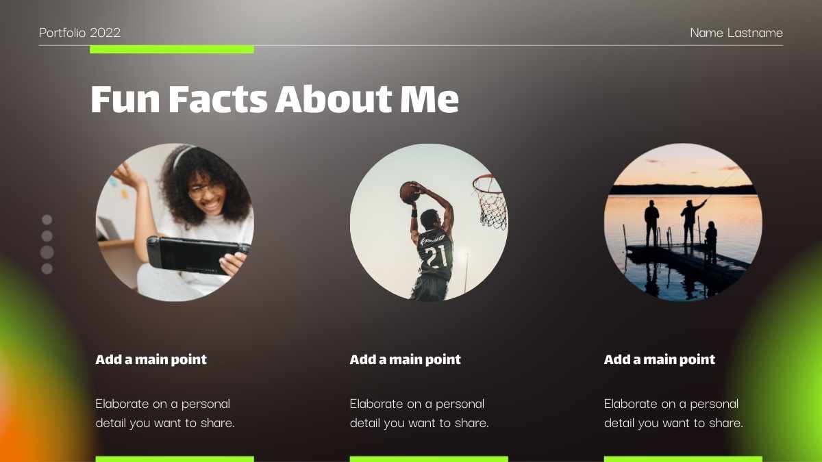 블랙 앤 그린 모던 웹 디자이너 포트폴리오 - 슬라이드 6