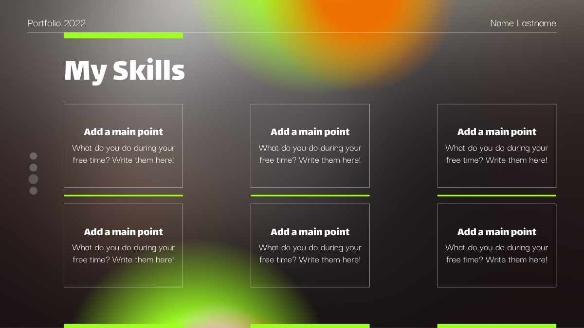 블랙 앤 그린 모던 웹 디자이너 포트폴리오 - 슬라이드 7