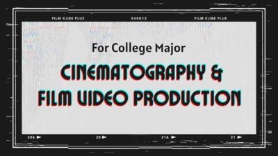 Slides Carnival Google Slides and PowerPoint Template Black and White Animated Screen Cinematography and Film Video Production College Major 1
