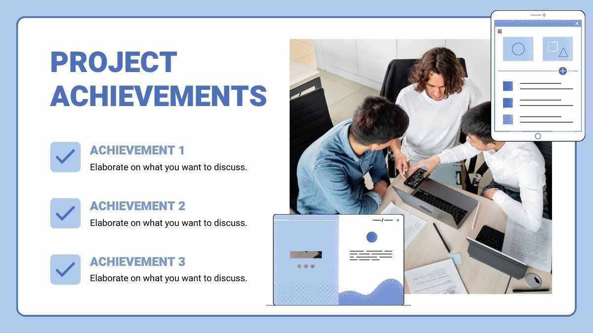 Agenda ilustrada de la reunión del equipo - diapositiva 8