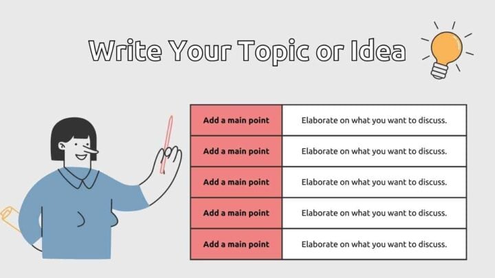 Grey Cute Illustrative E-Learning. Free PPT & Google Slides Template ...