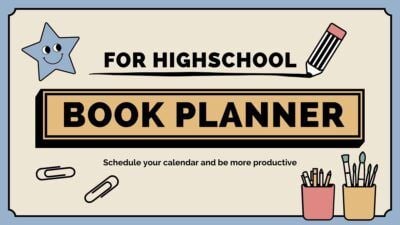Retro High School Book Planner