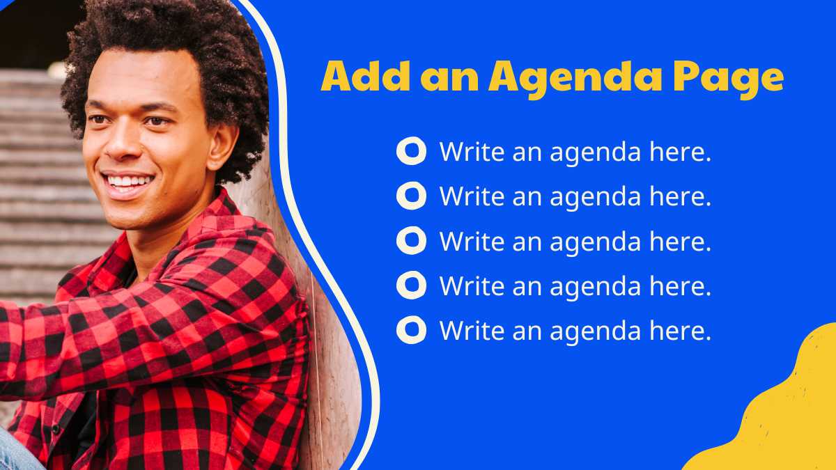 ブルーとイエローのデイリートレンドニュースレタースライド - slide 4