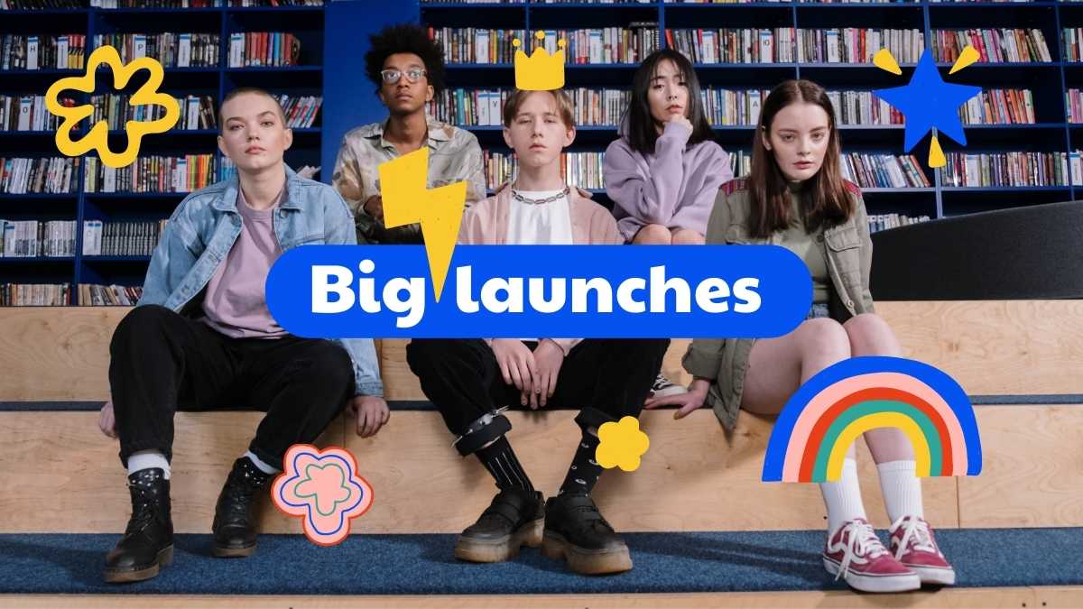 ブルーとイエローのデイリートレンドニュースレタースライド - slide 7