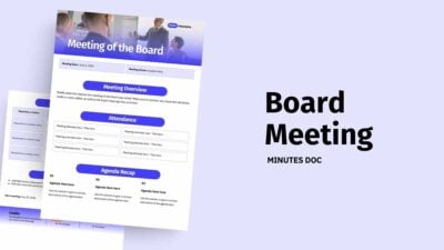 Modern Board Meeting Minutes Doc
