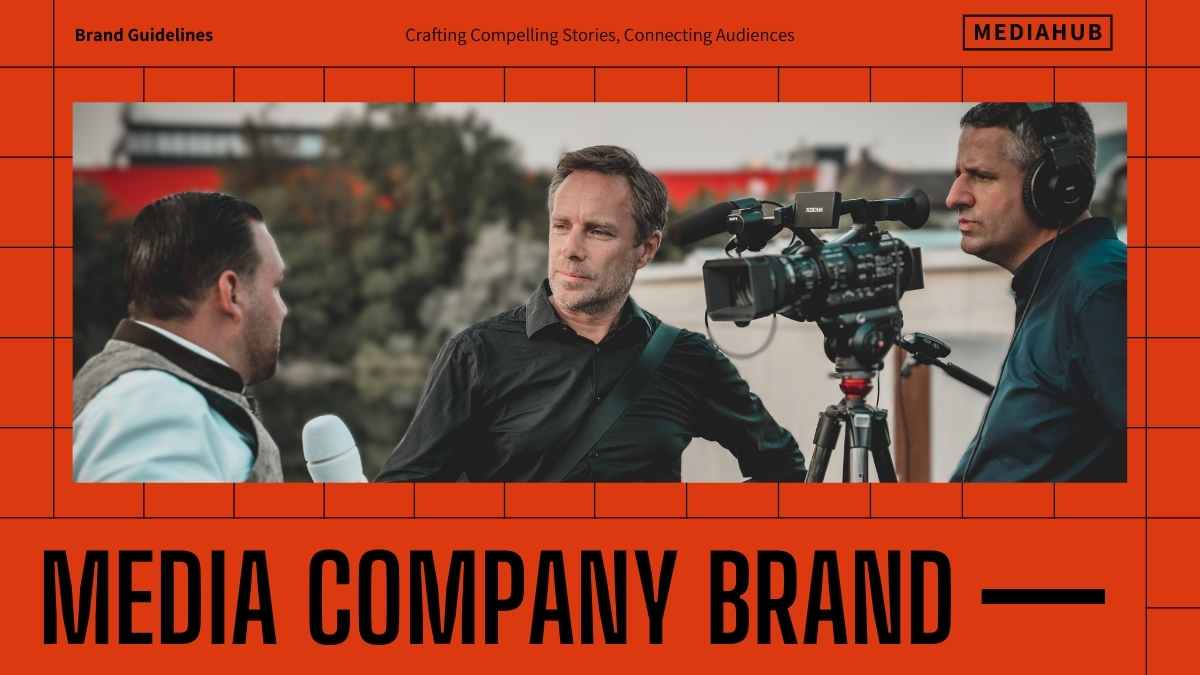Bold Minimal Media Company Brand Slides - slide 1