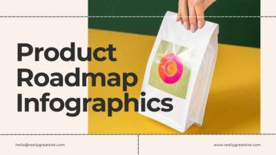 Bold Minimal Product Roadmap Infographics