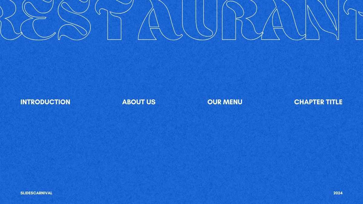 Bold Minimal Restaurant Advertising Campaign Slide - slide 2