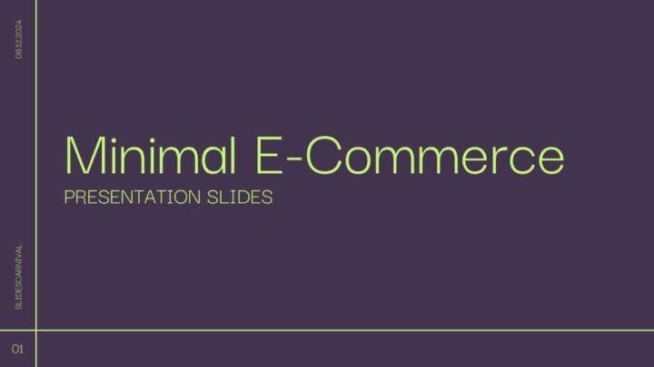 Minimalist E-Commerce. Free PPT & Google Slides Template — SlidesCarnival