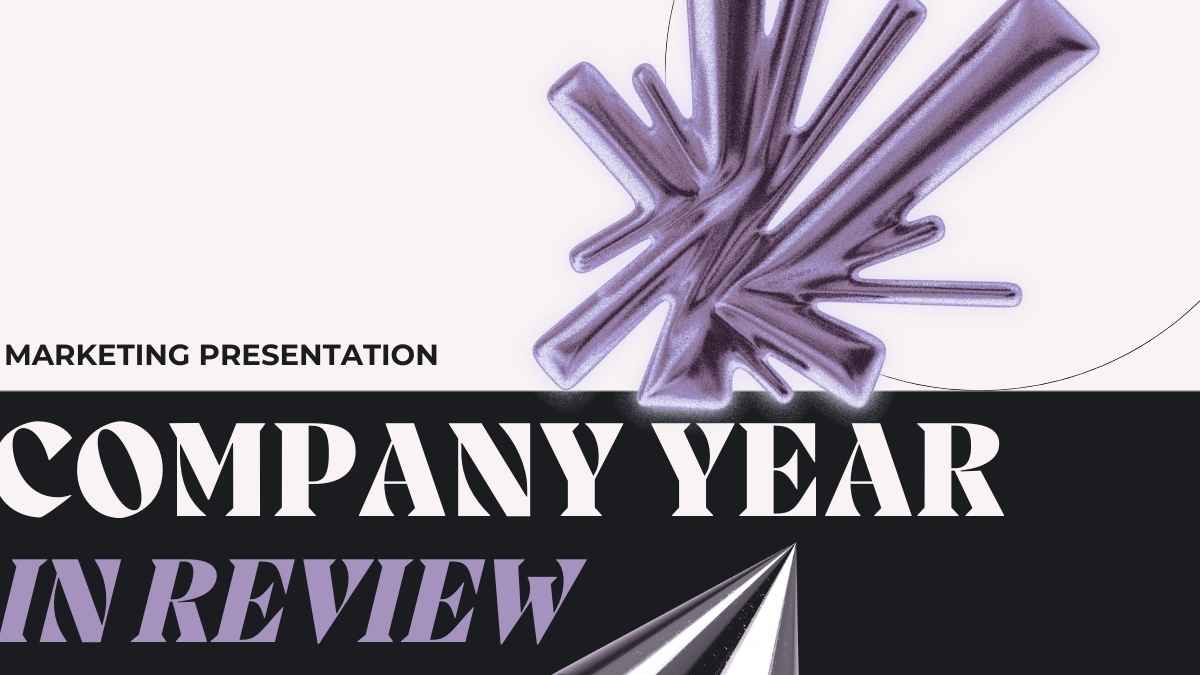 Bold Modern Company Year in Review Slides - slide 1