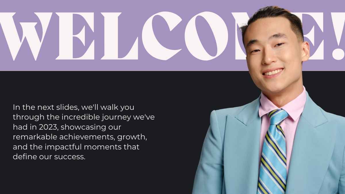 Bold Modern Company Year in Review Slides - slide 5