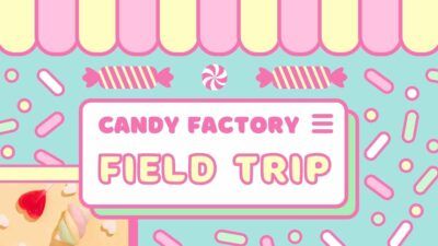 Viagem de campo à fábrica de doces retrô