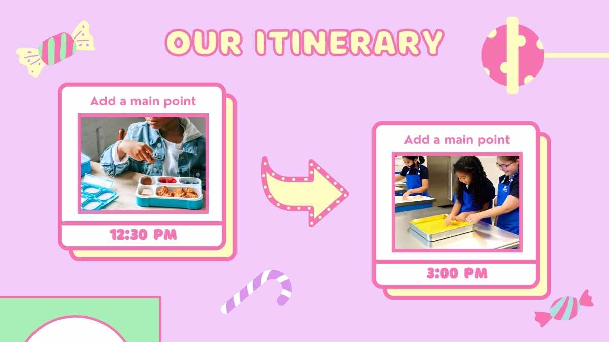 ピンク・レトロ・キャンディー工場見学スライド - slide 8